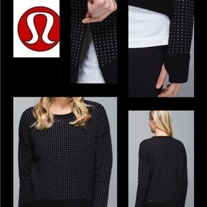 LULULEMON Yogi Crew Sweater Zips EUC